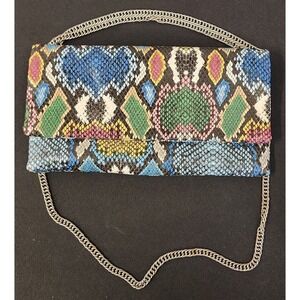 Steve Madden Colorful Snakeskin Print Purse Handbag